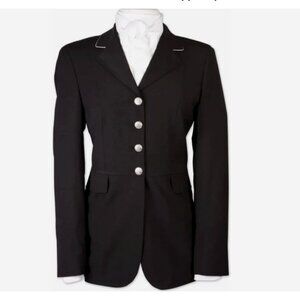 RJ CLASSICS Black Dressage Coat NWT 6 Washable Travers Prestige Show Jacket